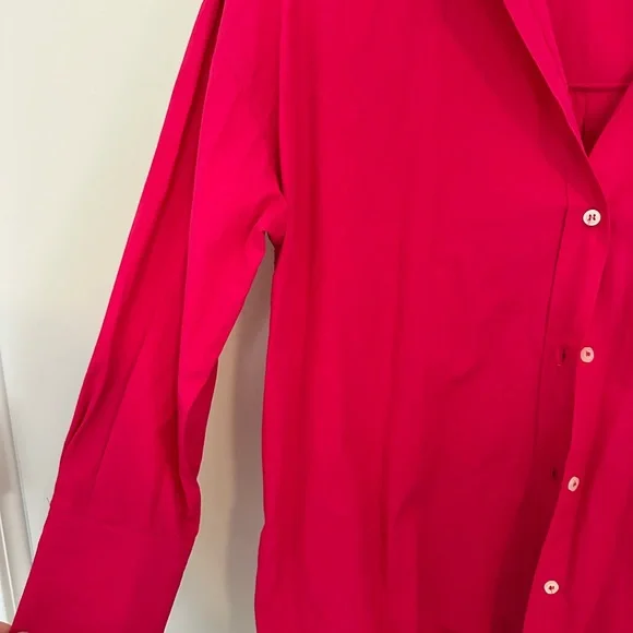 Zara Fuchsia Button-Down Blouse - Picture 3 of 5